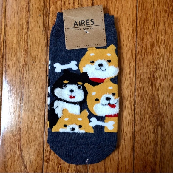 5 Pairs Women’s Aires Graphic No Show Ankle Socks - Picture 2 of 6